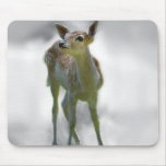 Baby deer's curiosity mouse pads