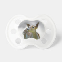 Baby deer's curiosity pacifier