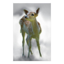 Baby deer's curiosity stationery