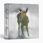 Baby deer's curiosity vinyl binder