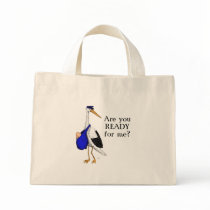 Baby Delivery Stork Shopping Bag