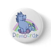 Baby Democrat Donkey Button