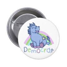 Baby Democrat Donkey Button