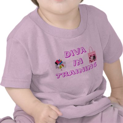 Baby Diva in Training Tee Shirt by byutifulle