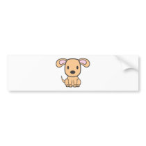 Baby Dog Cartoon Bumper Stickers