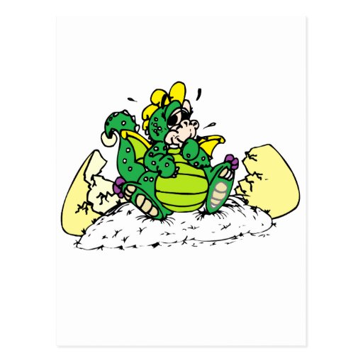baby dragon post cards