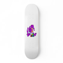Baby Dragon with Blocks Skate Board Decks