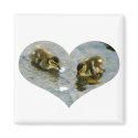 Baby Duckies Heart Magnet