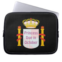 Baby due in October Laptop Sleeves