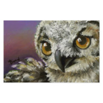 Baby eagle owl personalized stationery
