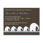 Baby Elephant Baby Shower Invitation Post Card