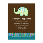 Baby Elephant Baby Shower Invitation Post Cards