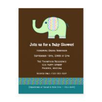 Baby Elephant Baby Shower Invitation Post Cards
