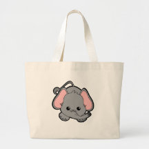 Baby Elephant Cutie Canvas Bags