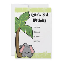 Baby Elephant Cutie Custom Announcements