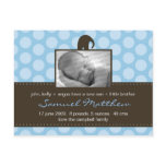 Baby Elephant Spotted Birth Announcement Post Cards