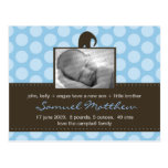 Baby Elephant Spotted Birth Announcement Post Cards