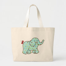 Baby Elephant Tote Bag