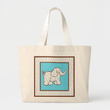 Baby Elephant Tote Bag