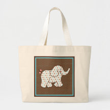 Baby Elephant Tote Bag