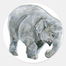 Baby Elephant watercolor Sticker