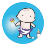 Baby Envelope Seals Round Sticker