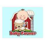 Baby Farmer With Sheep Tshirts and Gifts Post Card