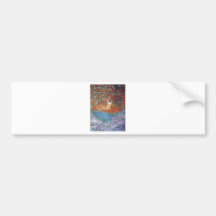 BABY FAWN NESTLING IN FOREST BUMPER STICKERS