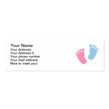 Baby feet business card templates
