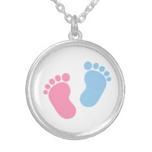 Baby feet custom necklace
