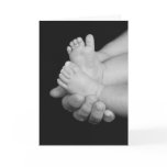 Baby Feet & Daddy's Hand Father's Day Card