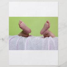 Baby feet flyer design