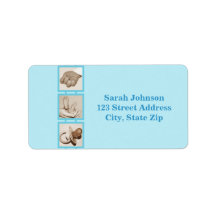 Baby feet, hand and pacifier_Label