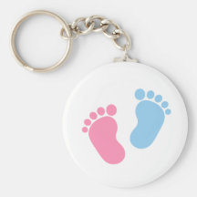 Baby feet key chain