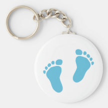 Baby feet key chain