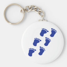 Baby feet keychain