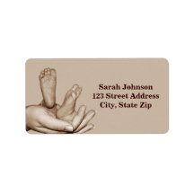 Baby feet Label