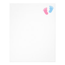 Baby feet letterhead design