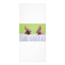Baby feet personalized rack card