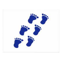 Baby feet postcards