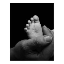 baby feet postcards