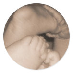 Baby Feet Round Sticker