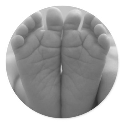 Baby Feet Stickers by VectorGraphics