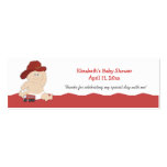 Baby Fire Fighter Customized Favour Tag Card