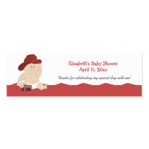 Baby Fire Fighter Customized Favour Tag Card