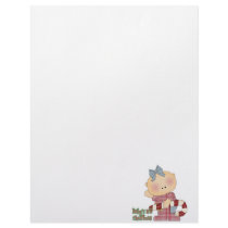 baby first christmas baby girl letterhead