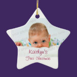 Baby First Christmas Ceramic Ornament ornaments