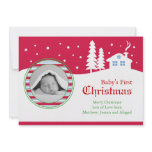 Baby First Christmas Photo Card invitations