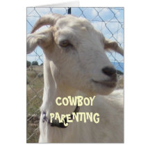 Baby First Steps - Cowboy Parenting Greeting Cards