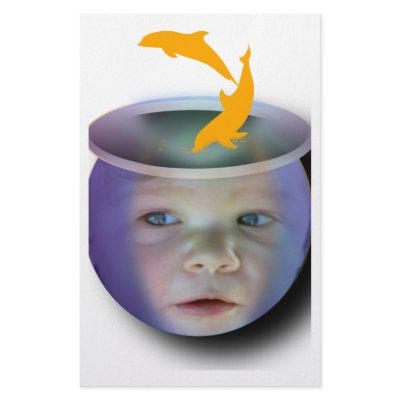Baby Fish Bowl Custom Stationery by 50thbirthdaygifts